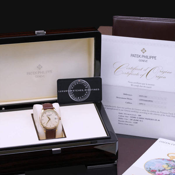 Patek Philippe Calatrava 5227J Ivory Dial with box and papers