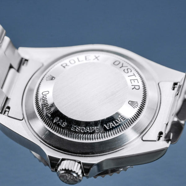 Caseback of Rolex Sea-Dweller 16600 Black Dial