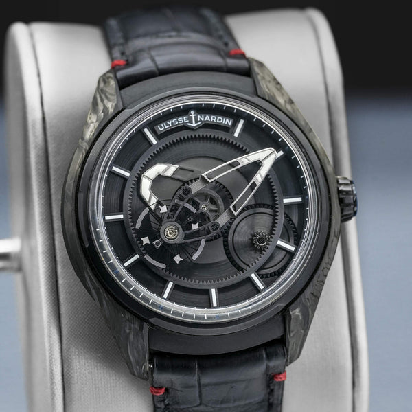 Slight angled view of Ulysse Nardin Freak X Carbon 2303-270/CARB 