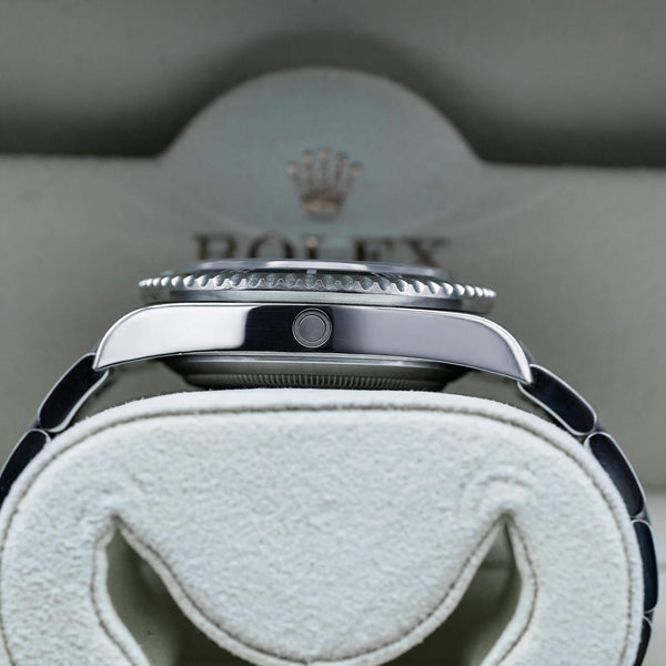 Opposite side view of Rolex Sea-Dweller 16600 Black Dial