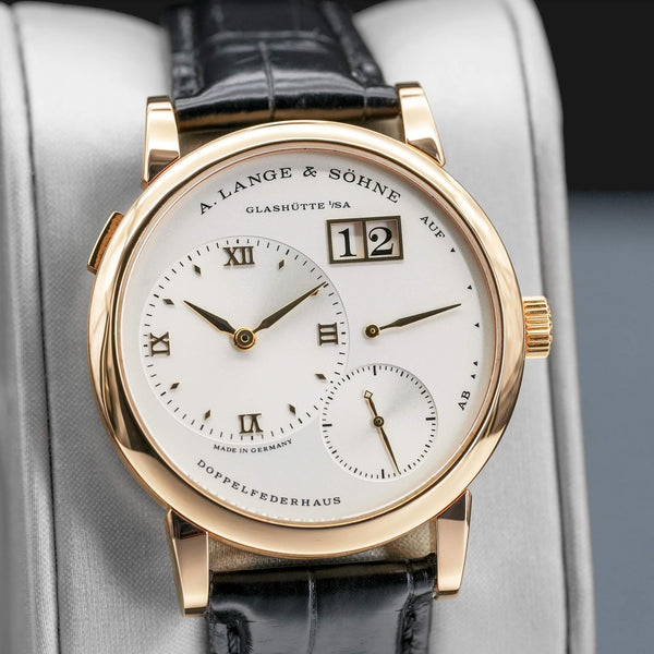 Slight angled view of A. Lange & Sohne Lange 1 191.032 Rose Gold