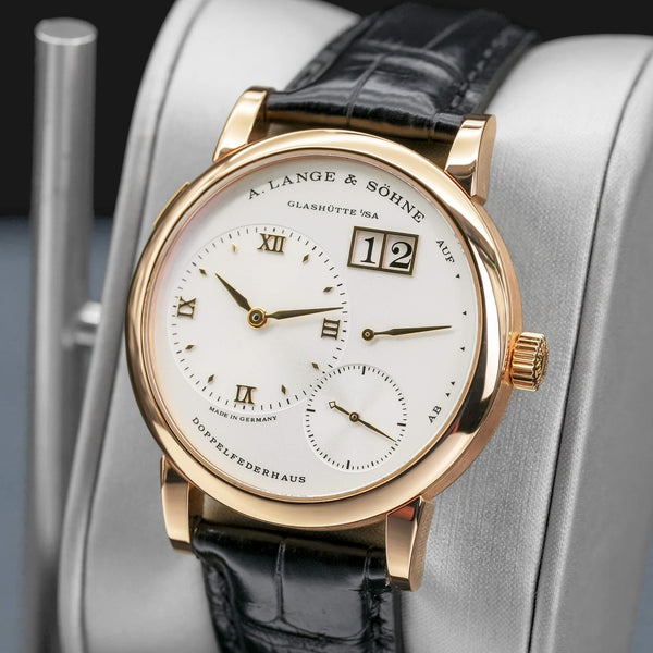 Close-up opposing view of A. Lange & Sohne Lange 1 191.032 Rose Gold