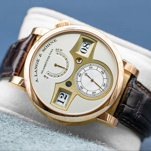 A. Lange & Sohne Zeitwerk 140.032 Rose Gold 41.9mm Box & Papers