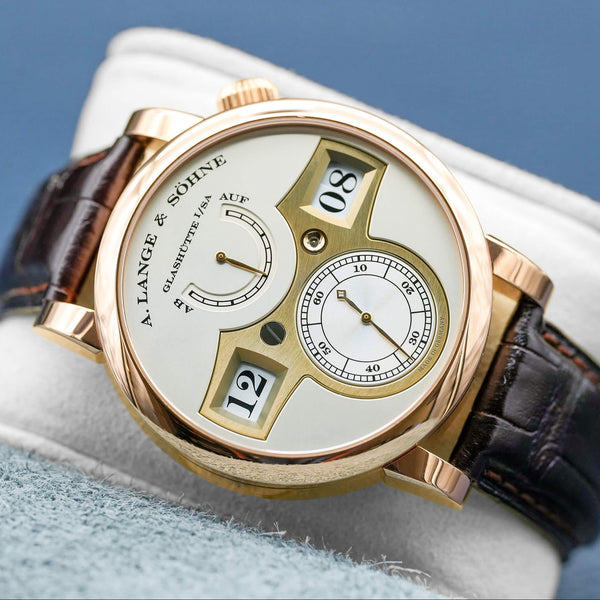 A. Lange & Sohne Zeitwerk 140.032 Rose Gold 41.9mm Box & Papers