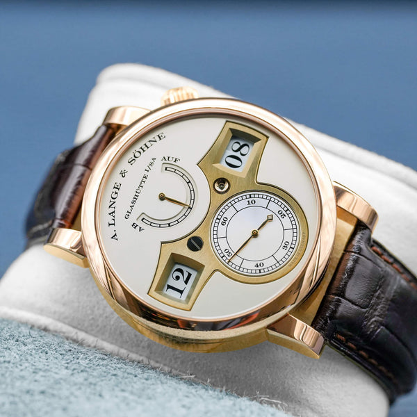 A. Lange & Sohne Zeitwerk 140.032 Rose Gold 41.9mm Box & Papers