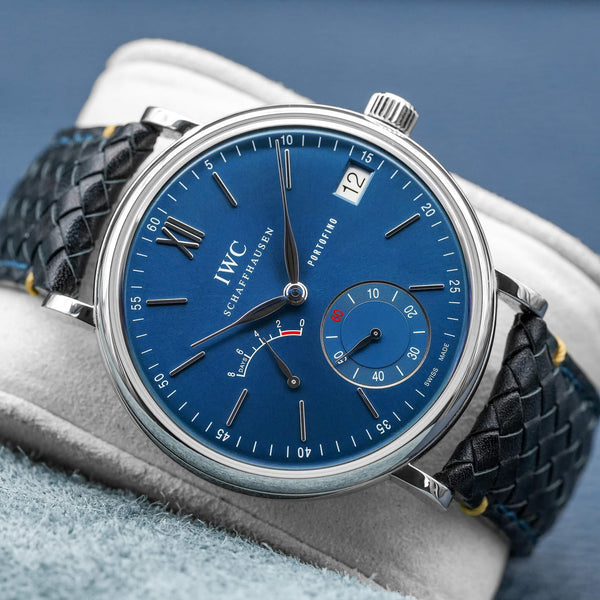 IWC Portofino Hand Wound 8 Days IW510106 Blue Dial 45mm 2019 Box & Papers