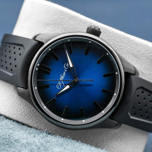 H. Moser & Cie Pioneer 3200-1205 Funky Blue Fume Dial 43mm Box 2021 Box & Papers