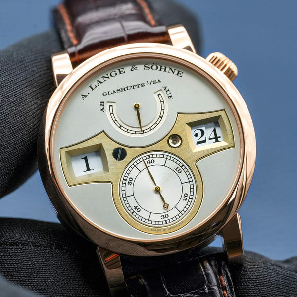 A. Lange & Sohne Zeitwerk 140.032 Rose Gold 41.9mm Box & Papers