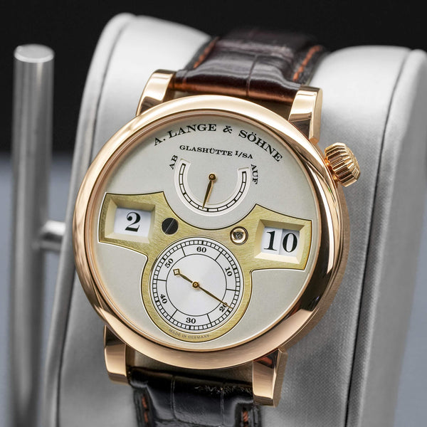 A. Lange & Sohne Zeitwerk 140.032 Rose Gold 41.9mm Box & Papers