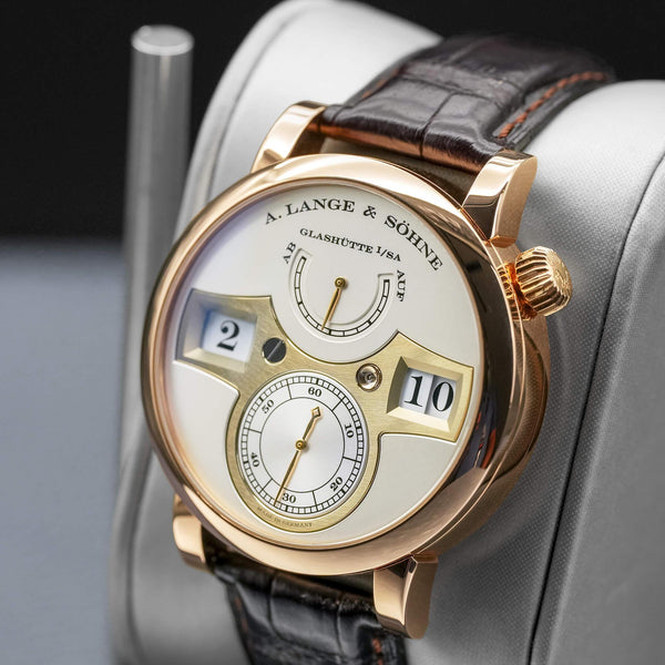 A. Lange & Sohne Zeitwerk 140.032 Rose Gold 41.9mm Box & Papers