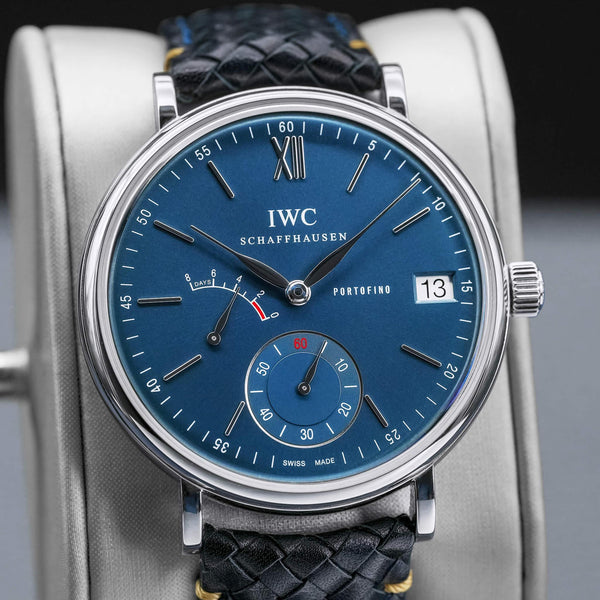 IWC Portofino Hand Wound 8 Days IW510106 Blue Dial 45mm 2019 Box & Papers