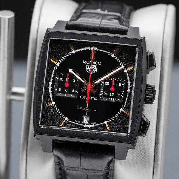 TAG Heuer Monaco “Dark Lord” Chrono CBL2180.FC6497 39mm 2022 Box & Papers
