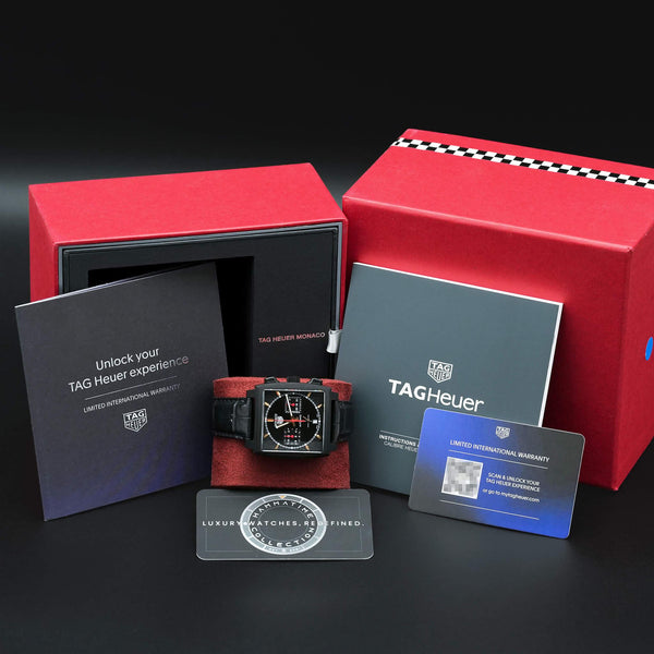 TAG Heuer Monaco “Dark Lord” Chrono CBL2180.FC6497 39mm 2022 Box & Papers