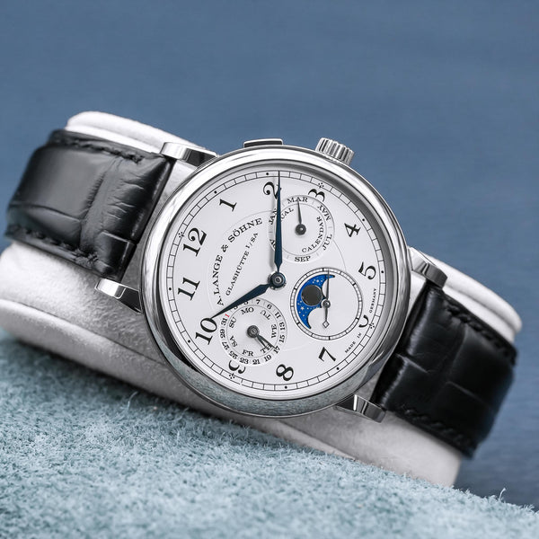 A. Lange & Sohne 1815 Annual Calendar 238.026 White Gold 40mm 2018 Box & Papers