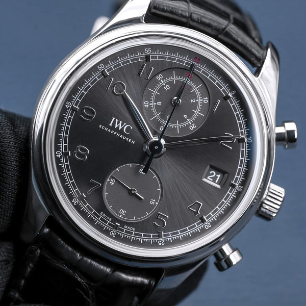 IWC Portugieser Chronograph IW390404 Grey Dial 42mm - Factory Serviced June 2026