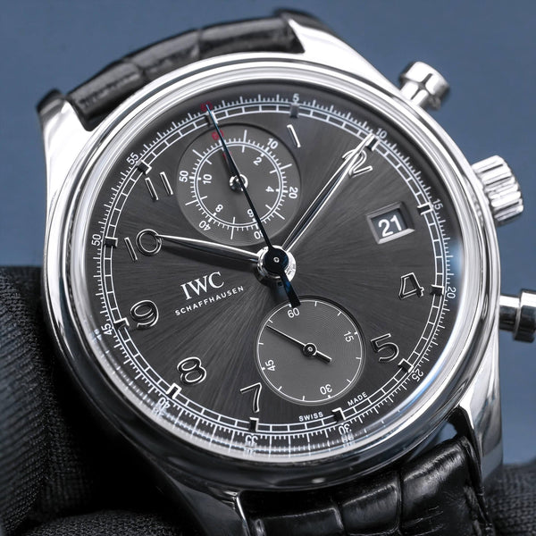 IWC Portugieser Chronograph IW390404 Grey Dial 42mm - Factory Serviced June 2026