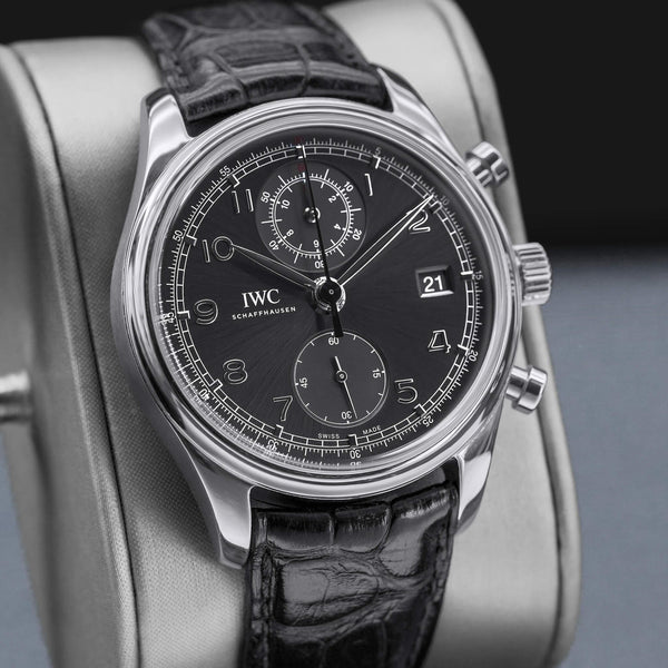 IWC Portugieser Chronograph IW390404 Grey Dial 42mm - Factory Serviced June 2026