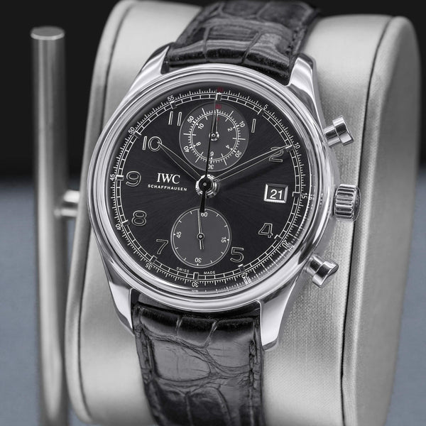IWC Portugieser Chronograph IW390404 Grey Dial 42mm - Factory Serviced June 2026