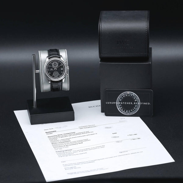 IWC Portugieser Chronograph IW390404 Grey Dial 42mm - Factory Serviced June 2026