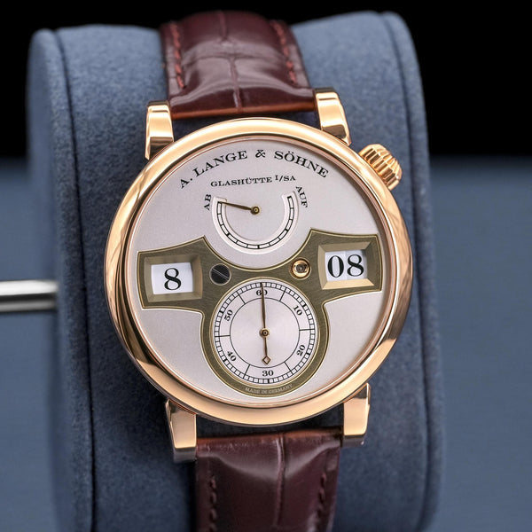 A. Lange & Sohne Zeitwerk 140.032 Rose Gold 41.9mm 2017 Box & Papers