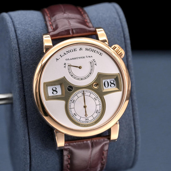 A. Lange & Sohne Zeitwerk 140.032 Rose Gold 41.9mm 2017 Box & Papers