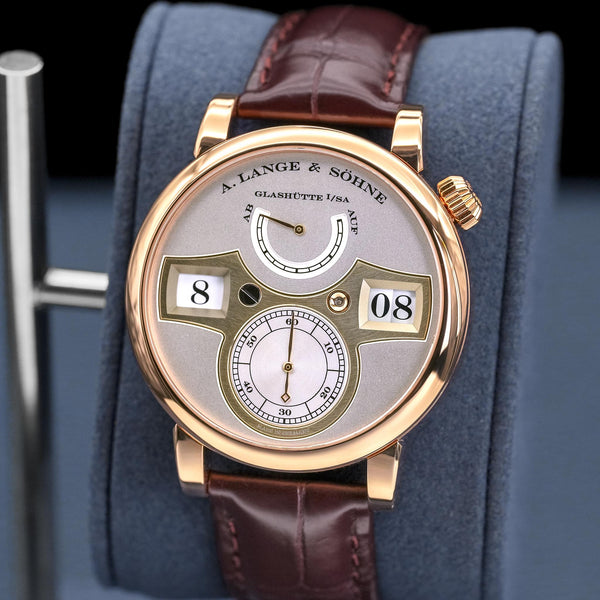 A. Lange & Sohne Zeitwerk 140.032 Rose Gold 41.9mm 2017 Box & Papers