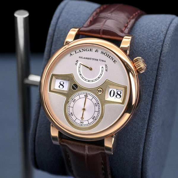 A. Lange & Sohne Zeitwerk 140.032 Rose Gold 41.9mm 2017 Box & Papers