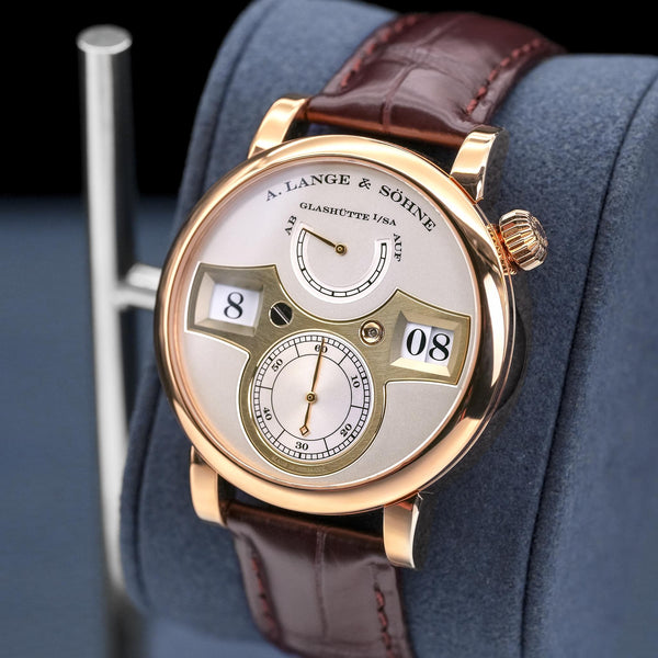 A. Lange & Sohne Zeitwerk 140.032 Rose Gold 41.9mm 2017 Box & Papers