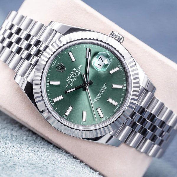 Rolex Datejust 126334 Green Dial Fluted Jubilee 2025 NEW Box & Papers
