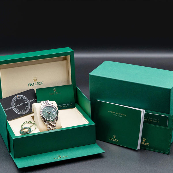 Rolex Datejust 126334 Green Dial Fluted Jubilee 2025 NEW Box & Papers