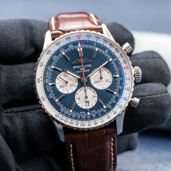 Breitling Navitimer Chronograph Blue Dial 46mm 2025 Box Papers