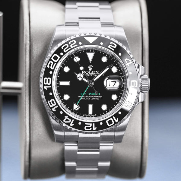 Rolex GMT Master II 116710LN Black Dial 40mm Box & Papers