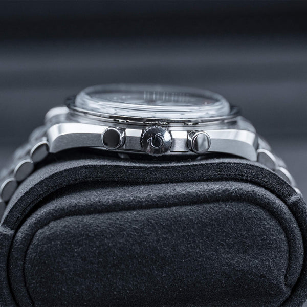 Side profile of Omega Speedmaster Professional Moonwatch "Sapphire Sandwich" 2026