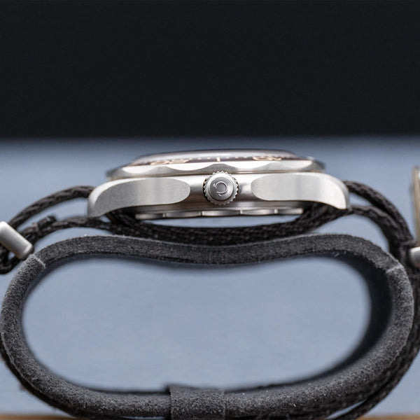 Opposite side view of Omega Seamaster Diver 300M No Time To Die 007 Edition