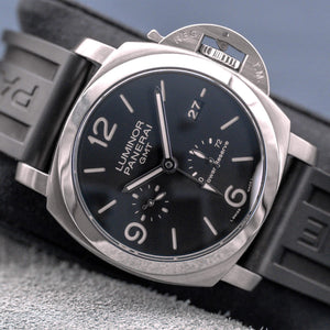 Front view of Panerai Luminor Marina PAM00321 Black Dial 44mm 2018