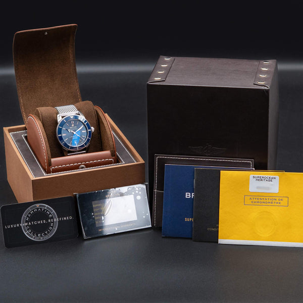 Breitling Superocean Héritage II “Gun Blue” Dial with box and papers