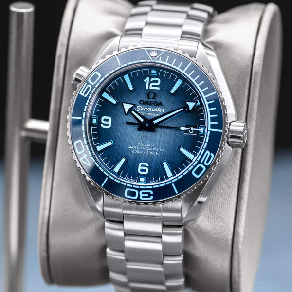 Omega Seamaster Planet Ocean “Summer Blue” Dial 39.5mm 2023 Box & Papers