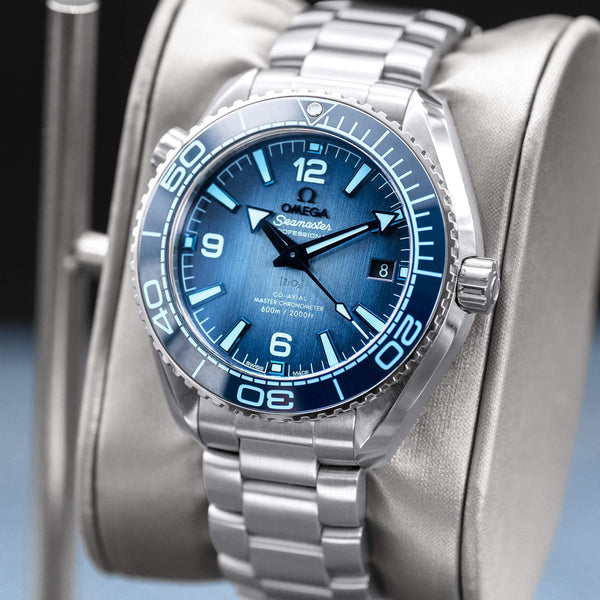 Omega Seamaster Planet Ocean “Summer Blue” Dial 39.5mm 2023 Box & Papers