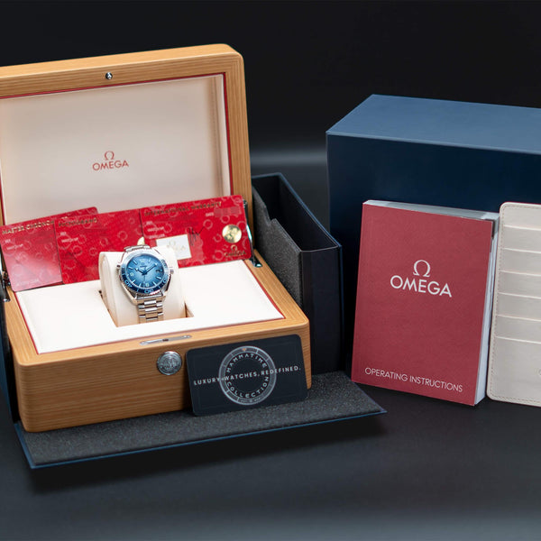 Omega Seamaster Planet Ocean “Summer Blue” Dial 39.5mm 2023 Box & Papers