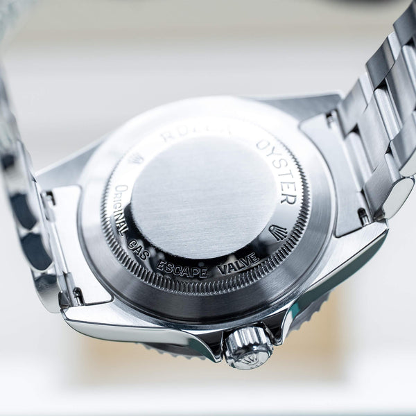 Caseback of Rolex Sea-Dweller 16600 Black Dial