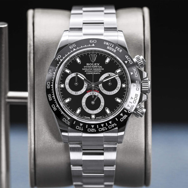 Central view of Rolex Daytona 116500LN Black Dial