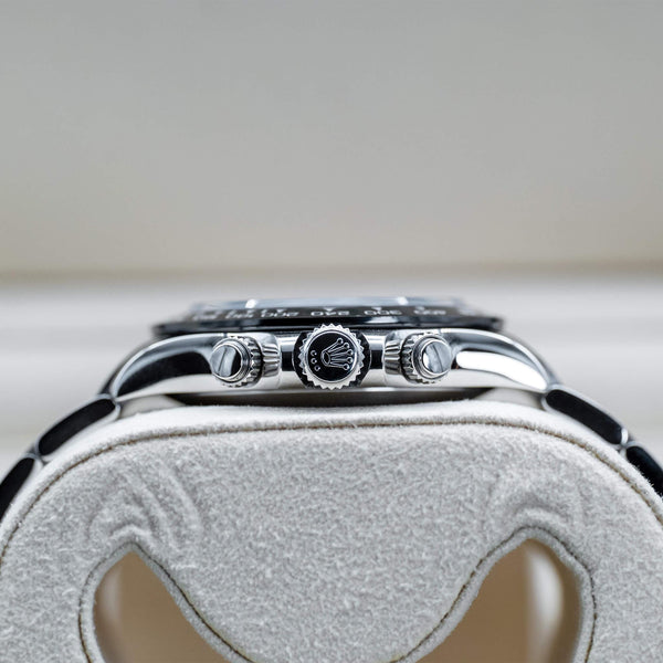 Opposite side view of Rolex Daytona 116500LN Black Dial 