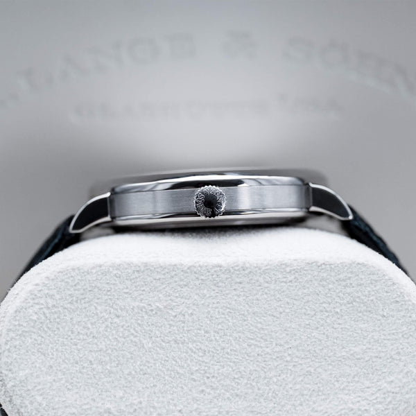A. Lange & Sohne Saxonia Dual Time 385.026 Silver Dial 40mm 2015 Box & Papers