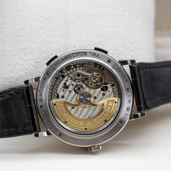 A. Lange & Sohne Saxonia Dual Time 385.026 Silver Dial 40mm 2015 Box & Papers