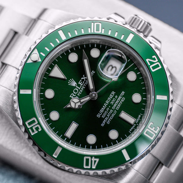 Rolex Submariner “Hulk” 116610LV Green Dial 40mm 2020 Box & Papers