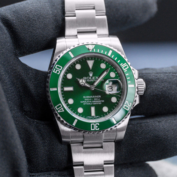 Rolex Submariner “Hulk” 116610LV Green Dial 40mm 2020 Box & Papers