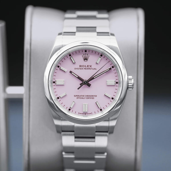 Rolex Oyster Perpetual 126000 Pink Dial 36mm Box & Papers