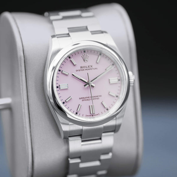 Rolex Oyster Perpetual 126000 Pink Dial 36mm Box & Papers