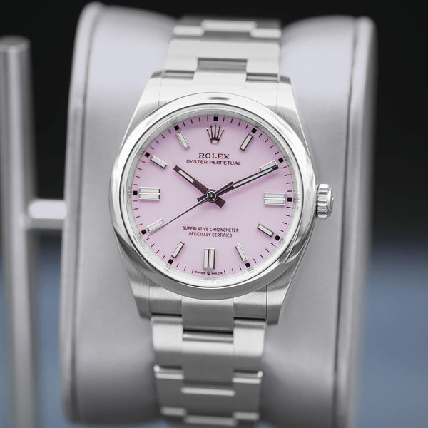 Rolex Oyster Perpetual 126000 Pink Dial 36mm Box & Papers