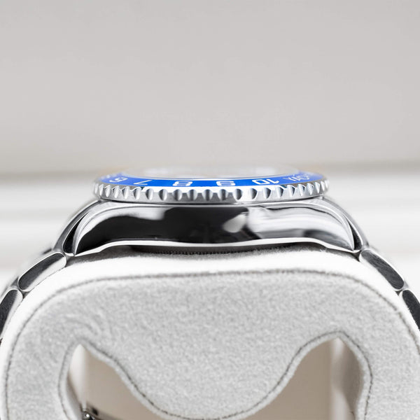 Side profile of Rolex Yacht-Master II 116680 White Dial